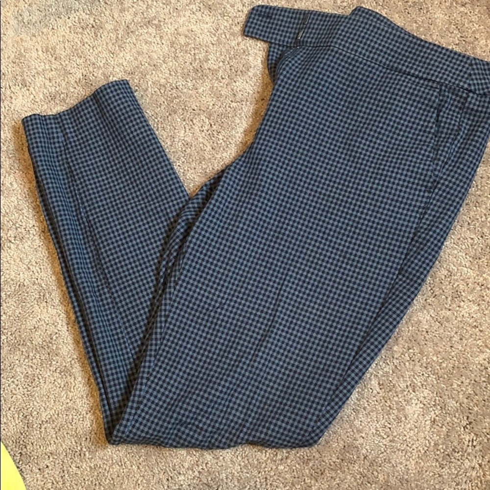 Loft Blue/black dress pant. Size 12-tall